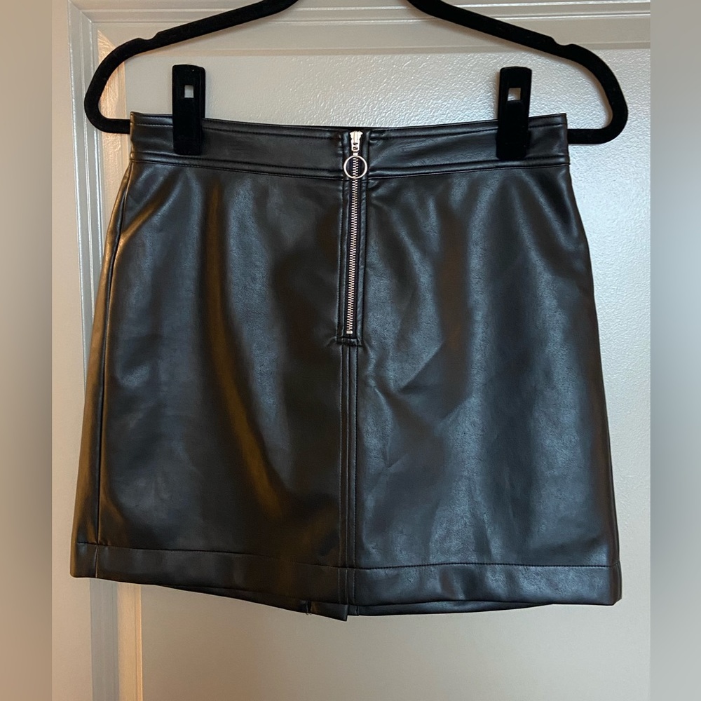 Wilfred Leather Mini Skirt from Aritzia